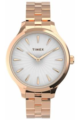 Zegarek Damski TIMEX TW2V06300 Różowe Złoto