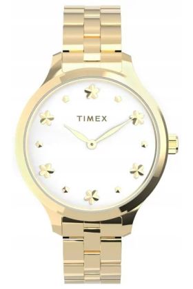 Zegarek Damski TIMEX TW2V23300 Bransoleta Złoty