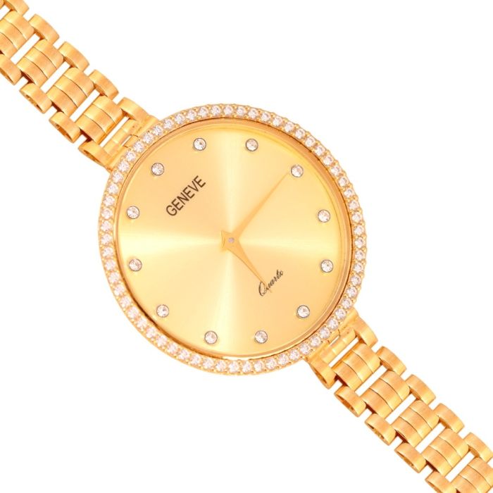 Złoty zegarek damski na bransolecie Zv261