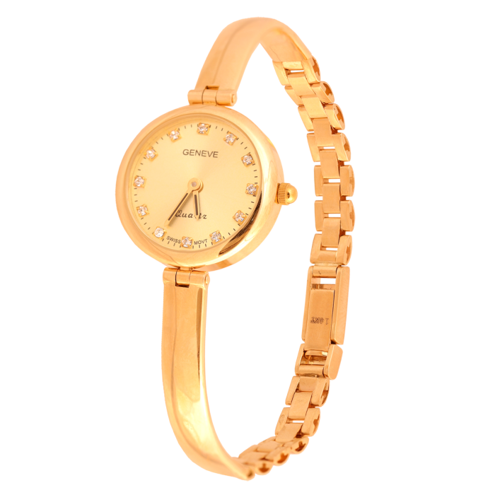 Złoty zegarek damski na bransolecie Zv263