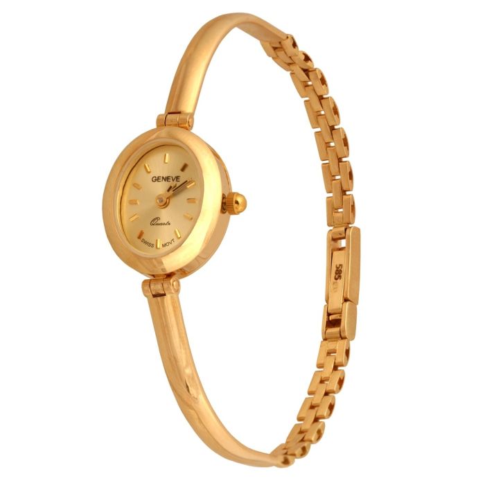 Złoty zegarek damski na bransolecie Zv300