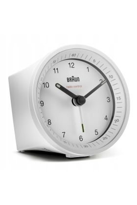 Budzik BRAUN BC07W-DCF Kolor Biały Mechanizm Radio Control