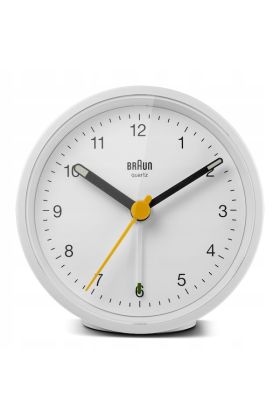 Budzik BRAUN BC12W Kolor Biały