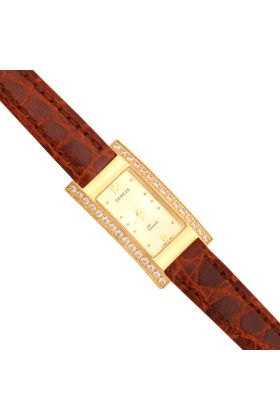 Złoty zegarek damski Geneve Zv136 pasek