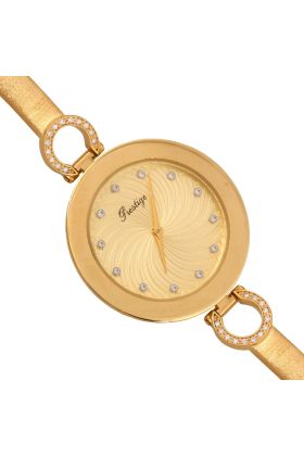 Zegarek złoty damski Zv280na bransolecie